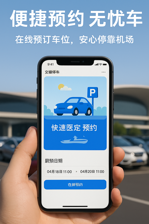 距離大興機(jī)場(chǎng)僅4分鐘車(chē)程，停車(chē)就選文鋒停車(chē)場(chǎng)