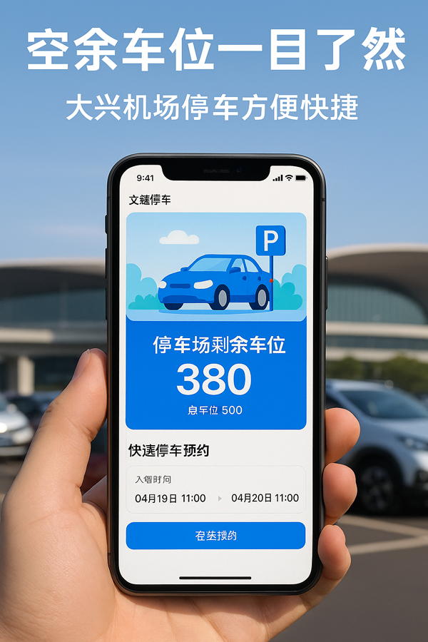 大興機(jī)場自駕停車，從此不再擔(dān)心“排隊(duì)+等待”